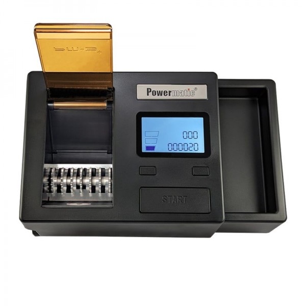 Električni strojček za polnjenje cigaret Powermatic 3+ (nova različica z rotirajočim zobnikom)