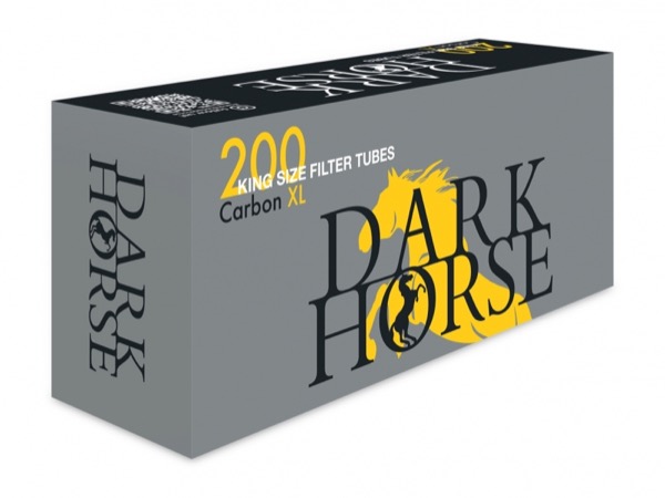 Bele cigaretne tube s filtrom Dark Horse 200 SUP XL Carbon - 24 mm